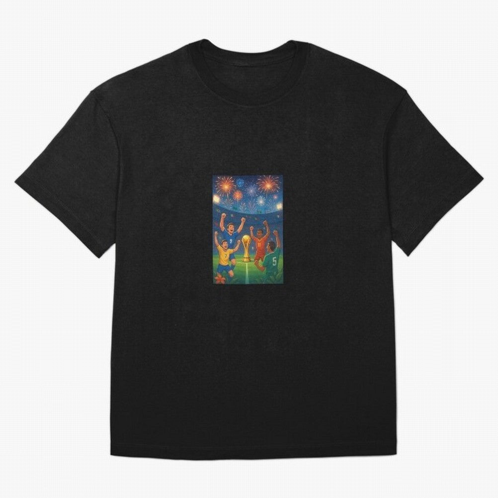 World Cup Oversized T-Shirt Bring Stadium Energy to FIFA World Cup 2026 USA Canada Mexico for Fans of Neymar, Haaland and Cristiano Ronaldo and Portugal, Bringing Sports Nostalgia, International Competition, Famous Players and Unforgettable