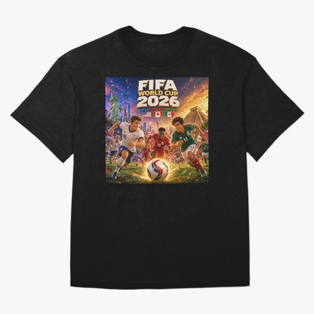 North America Football Festival 2026 #football 2026 Oversized T-Shirt Experience the Global Stage of FIFA World Cup 2026 Group Stage Centered on Mbappe and Neymar, England Energy, Supporter Pride, Iconic Celebrations, Legendary Names and Global
