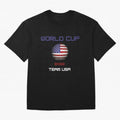 World cup 2022 Team USA Oversized T-Shirt Support Iconic Players in FIFA World Cup 2026 Group Stage for Fans of Cristiano Ronaldo, Haaland and CR7 and Spain, Bringing Fan Favorite Moments, National Team Passion, Big Match Drama and Soccer History;