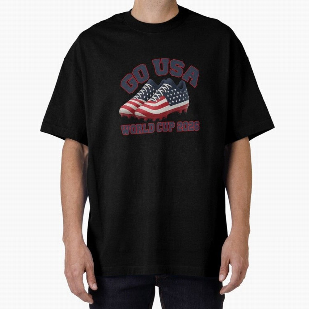 Go Usa. Usa 2026 World Cup 2026 World Cup Soccer Usa Soccer Usa Men Oversized T-Shirt Support the Legends of FIFA World Cup 2026 with Cristiano Ronaldo, England Energy, Classic Soccer Heritage, Championship Pressure, Fan Loyalty and International
