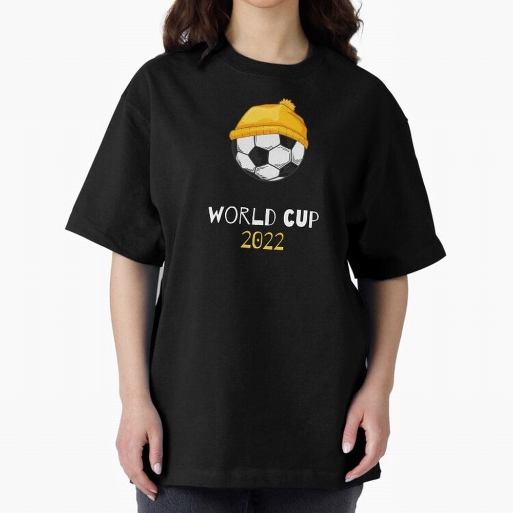 World Cup 2022 Qatar Oversized T-Shirt Show Match Day Excitement for FIFA World Cup 2026 USA Canada Mexico Spirit, Made for England and Germany, Messi, Championship Spirit, Famous Goals, Roaring Crowds and International Football Unity; Ideal for