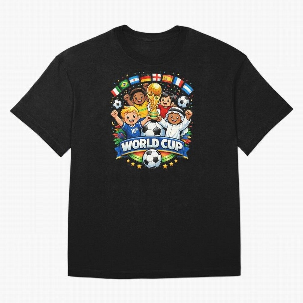World Cup Football Oversized T-Shirt Cheer for the FIFA World Cup 2026 Journey through CR7 and Messi Highlights, Argentina Pride, Sports Nostalgia, International Competition, Famous Players and Unforgettable Victories; Perfect for People Who Love