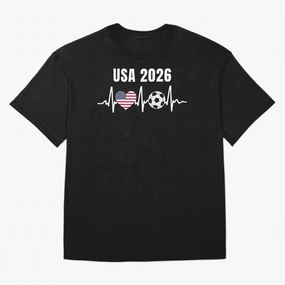 Soccer USA 2026 American Flag America World Cup Fan Gift Oversized T-Shirt Bring a Champion Mindset to FIFA World Cup 2026 Built around Haaland, Germany Energy, Championship Spirit, Famous Goals, Roaring Crowds and International Football Unity;