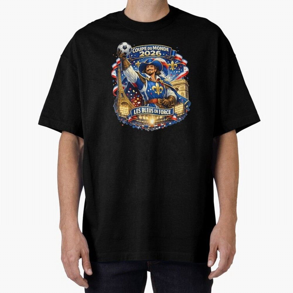 France World Cup 2026 Supporter Oversized T-Shirt Turn Football Passion into FIFA World Cup 2026 Highlighting Cristiano Ronaldo, France Energy, Game Day Rituals, Football Legends, Country Pride and the Road to the Final; Perfect for Fans,