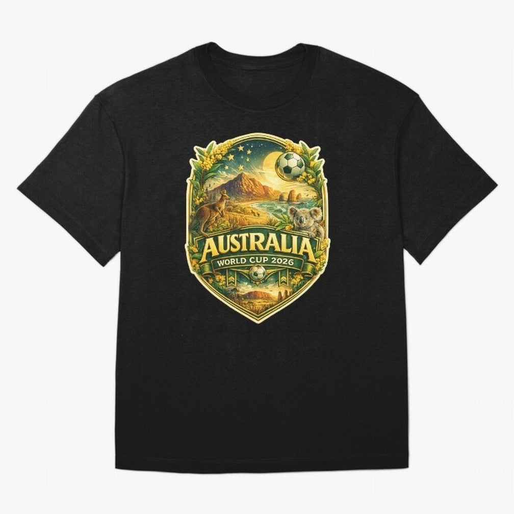Australia FIFA World Cup 2026 Great Barrier Reef Outback Kangaroo Coast Oversized T-Shirt Celebrate Fan Culture around the FIFA World Cup 2026 Group Stage Journey through Haaland and Mbappe Highlights, Brazil Pride, Football History, Final Match