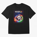 North America Soccer 2026 Shirt, Soccer 26 USA Canada Mexico Fan Tee, United 2026 Soccer Graphic Oversized T-Shirt Celebrate the Road through Match Day Hype around FIFA World Cup 2026, Haaland and Mbappe, Brazil, Vintage Soccer Flavor, Modern