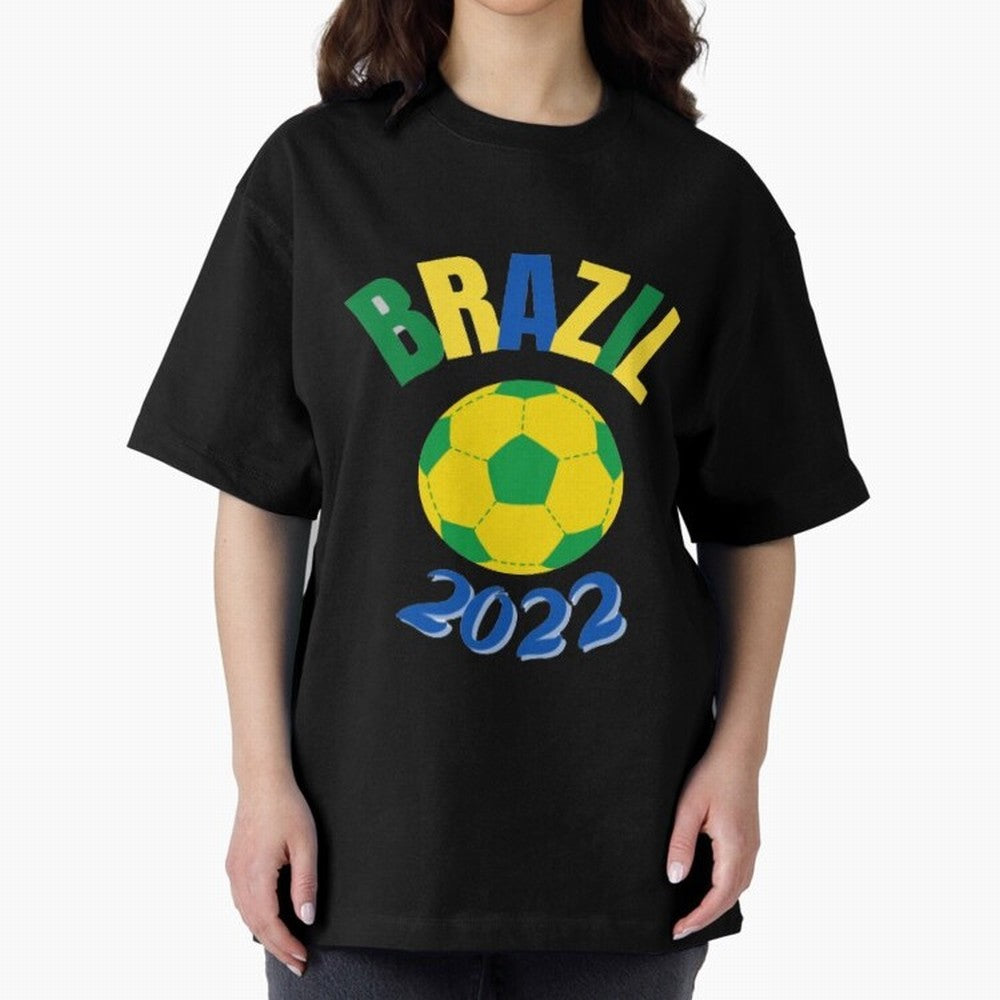 Brazil FIFA world cup 2022 T shirt Oversized T-Shirt Turn Every Weekend Toward the FIFA World Cup 2026 USA Canada Mexico Journey through Haaland and Mbappe Highlights, Argentina and Brazil Pride, Soccer Culture, Superstar Moments, National Team