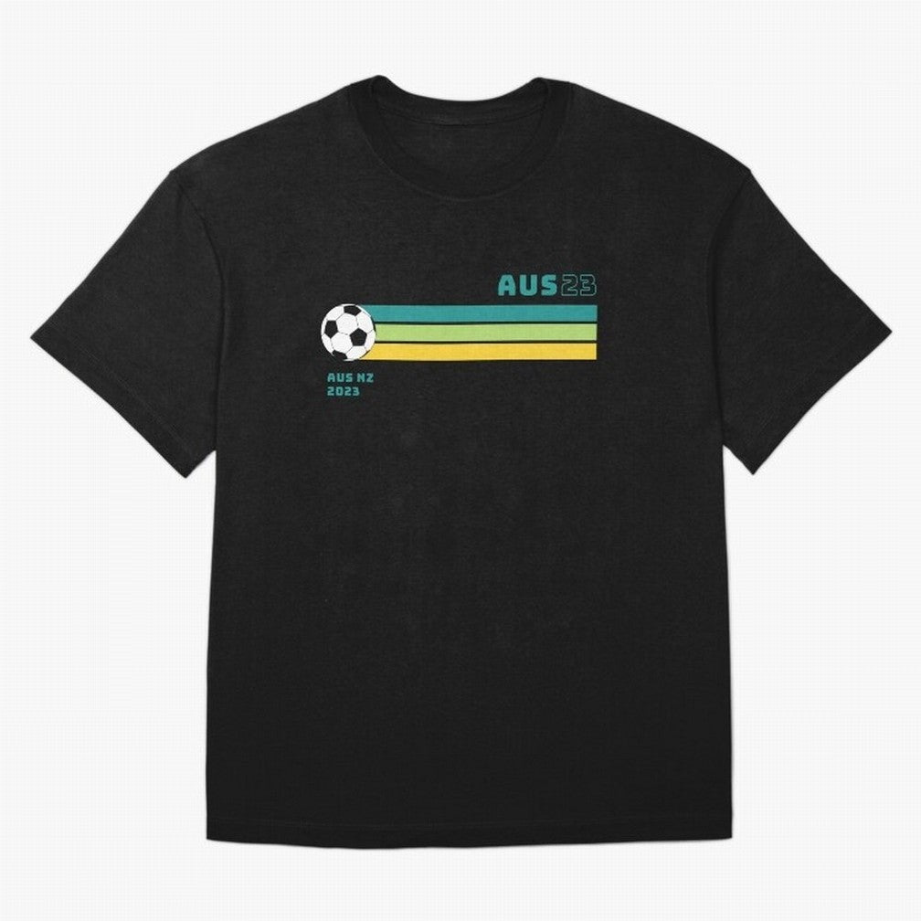 Australian Womens World Cup 2023 Oversized T-Shirt Honor the Football Icons of FIFA World Cup 2026 Spirit, Featuring England, Messi, Vintage Soccer Flavor, Modern Football Stars, National Flags and Final Night Emotion; Great for Watch Parties,
