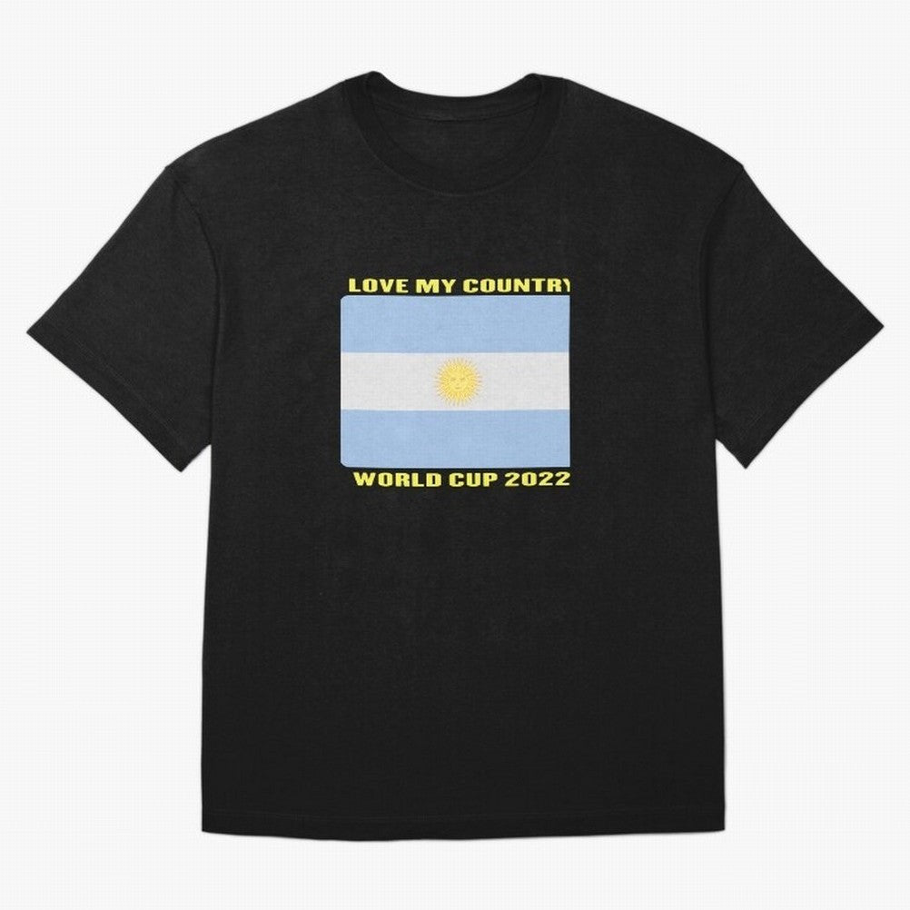 I Love My Country Argentina World Cup 2022 Oversized T-Shirt Make the Season About Match Day Hype around FIFA World Cup 2026 USA Canada Mexico, Haaland, Germany, Retro Football Energy, Iconic Rivalries, Trophy Chase Drama and Stadium Atmosphere;