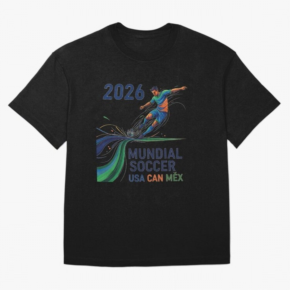 Triangular Goal Art 2026 Oversized T-Shirt Join Supporters Worldwide for FIFA World Cup 2026 Group Stage Spirit, Driven by England, Mbappe, Tournament Hype, Historic Matchups, Family Viewing Parties and Global Sports Pride; Made for Collectors Who