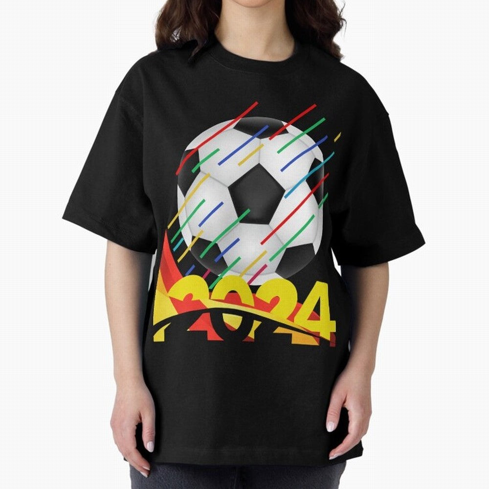 FOOTBALL 2024 Oversized T-Shirt Celebrate Unforgettable Nights in Match Day Hype around FIFA World Cup 2026, Mbappe, Argentina, Global Supporter Spirit, Legendary Goals, National Colors and Tournament Celebration; Made for Die Hard Supporters,
