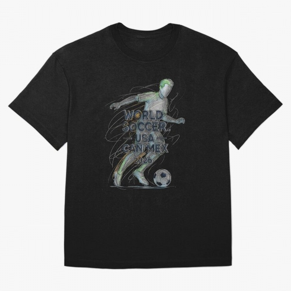 Triumphant Kick 2026 Oversized T-Shirt Show Up for the Glory of FIFA World Cup 2026 for Fans of CR7 and France, Bringing Worldwide Fan Energy, Dramatic Goals, Stadium Lights and Championship Celebrations; Made for Die Hard Supporters, Soccer