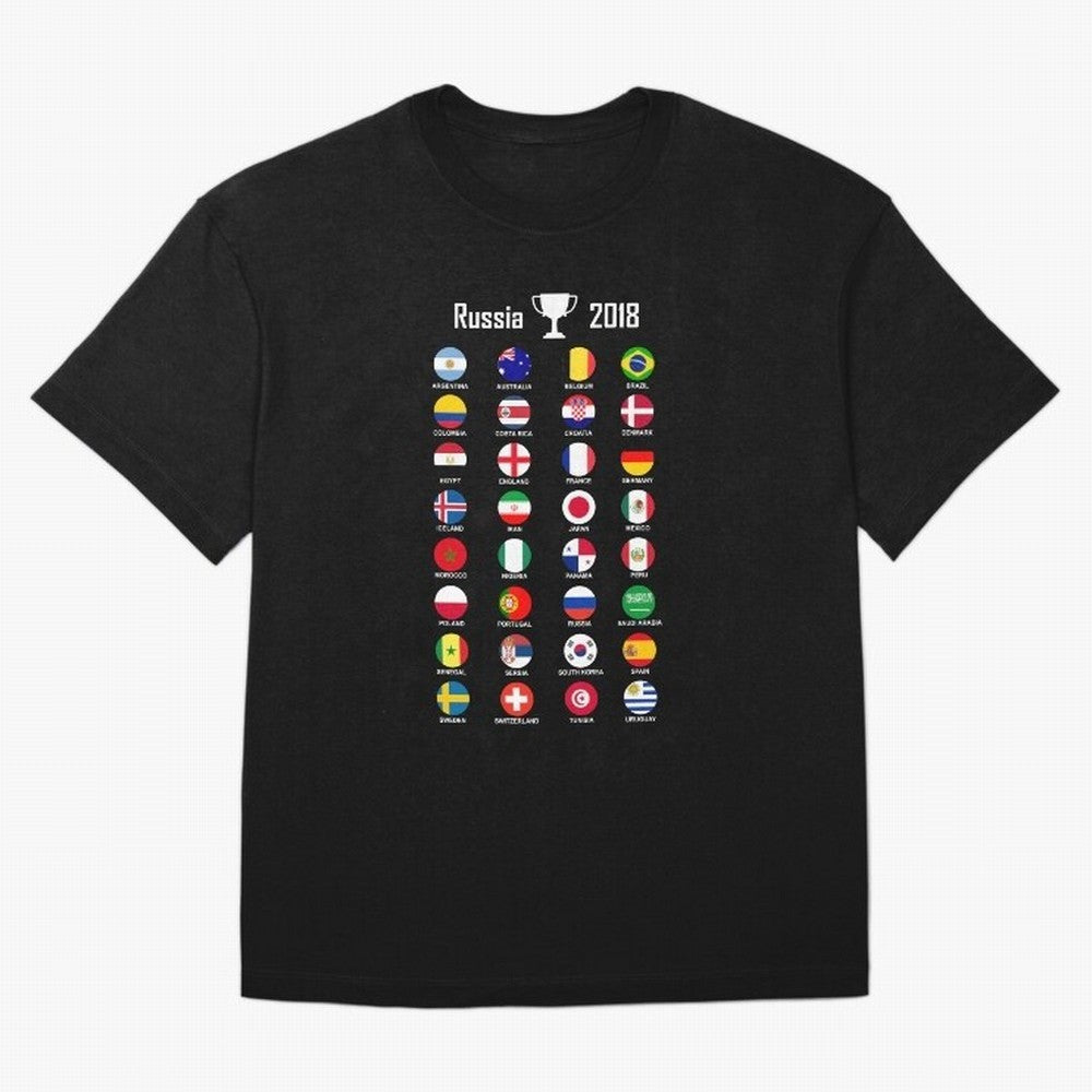 Russia 2018 Football Soccer Championship Oversized T-Shirt Celebrate Soccer Greatness during FIFA World Cup 2026 Celebrating Cristiano Ronaldo, Haaland and CR7, Argentina, France and Brazil Energy, Goal Celebration Energy, Supporter Heritage,