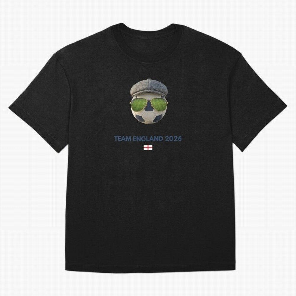 Football Fan Gear: Team England 2026 Oversized T-Shirt Represent FIFA World Cup 2026 for Fans of Messi, Neymar and Mbappe and England and Germany, Bringing Tournament Hype, Historic Matchups, Family Viewing Parties and Global Sports Pride; Perfect