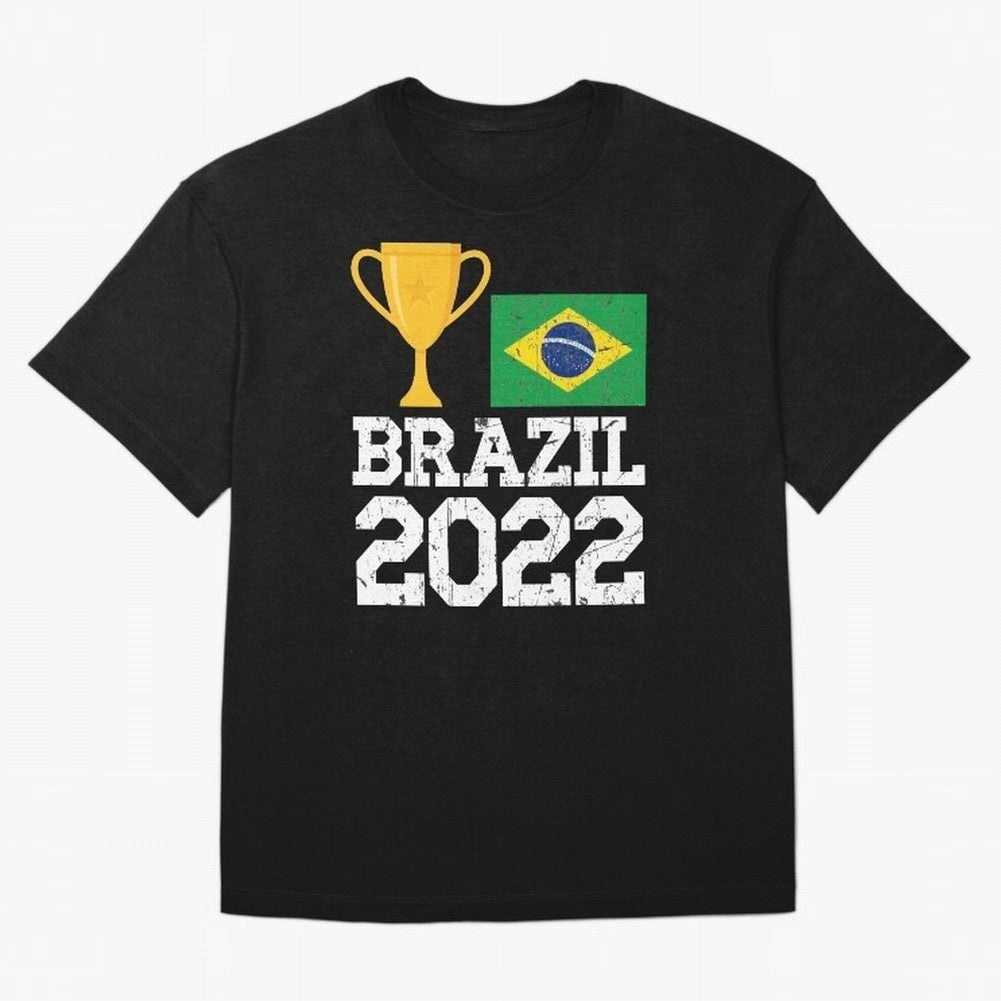 Brazil Soccer Team Fan Football Brazilian Flag 2022 T-Shirt - Brazil T shirt Soccer - Brazil Flag Vintage - Brazilian Oversized T-Shirt Carry National Pride through the FIFA World Cup 2026 Group Stage Journey through Neymar, Haaland and Cristiano