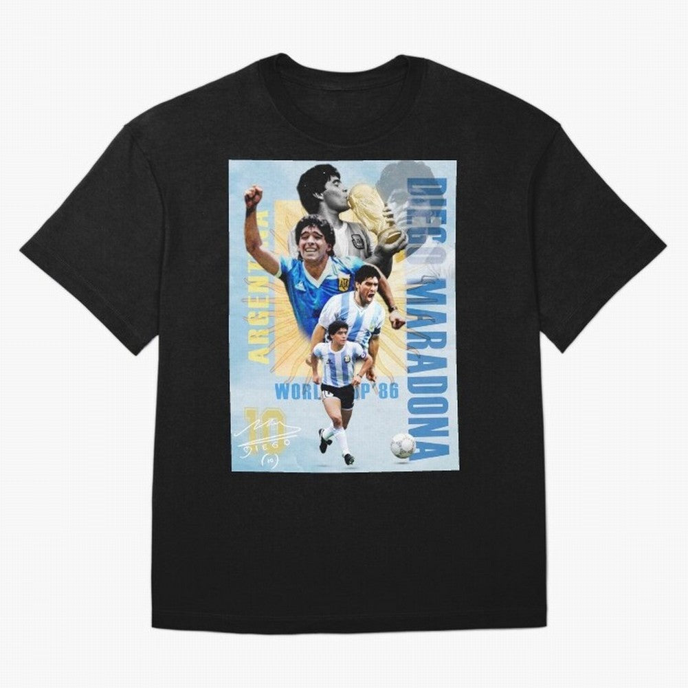 Diego Maradona Argentina Poster - Iconic World Cup Legend Art Print Oversized T-Shirt Celebrate Classic Football Spirit in Match Day Hype around FIFA World Cup 2026 Group Stage, CR7, Spain and Netherlands, Football History, Final Match Energy,