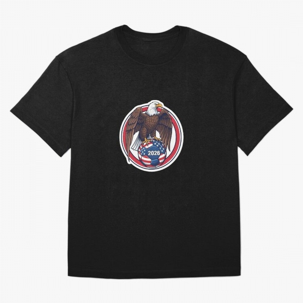 Usa Eagle Soccer 2026 American Pride Football Oversized T-Shirt Bring Trophy Dreams to the FIFA World Cup 2026 USA Canada Mexico Journey through Haaland Highlights, Portugal Pride, Stadium Memories, Football Loyalty, International Chants and