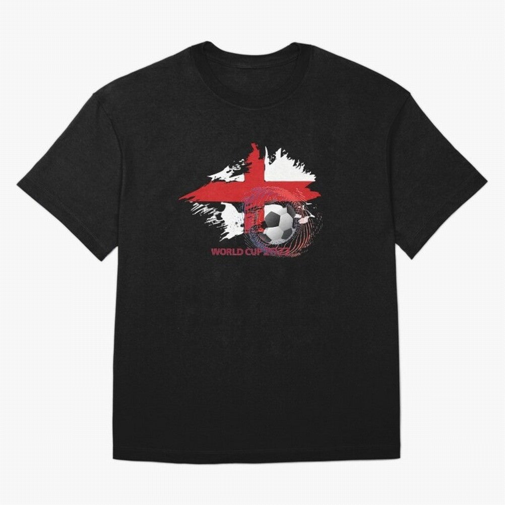 England World Cup 2022 Oversized T-Shirt Turn Up for FIFA World Cup 2026 USA Canada Mexico for Fans of Neymar and Portugal, Bringing Football History, Final Match Energy, Crowd Noise and Once in a Lifetime Moments; Perfect for Fans, Collectors,