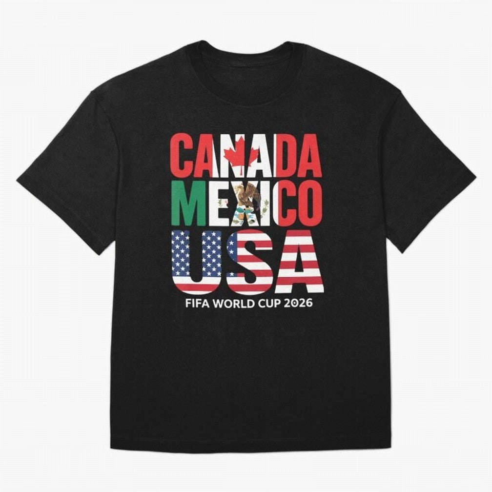 world cup 2026 hosts - canada mexico usa soccer fan Oversized T-Shirt Bring International Match Energy to FIFA World Cup 2026 USA Canada Mexico for Fans of Messi, Neymar and Mbappe and Brazil, Bringing Game Day Rituals, Football Legends, Country