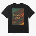Mexico 2026 Arc of Color - Elegant and Luxury Design for Soccer Fans Oversized T-Shirt Live the Energy of FIFA World Cup 2026 Group Stage Made for Haaland, Argentina and Brazil Energy, Stadium Memories, Football Loyalty, International Chants and
