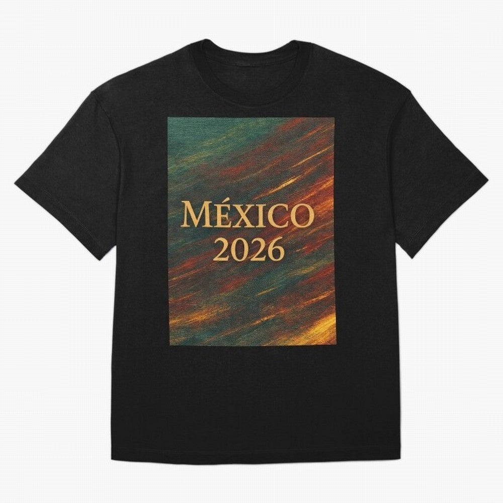Mexico 2026 Arc of Color - Elegant and Luxury Design for Soccer Fans Oversized T-Shirt Live the Energy of FIFA World Cup 2026 Group Stage Made for Haaland, Argentina and Brazil Energy, Stadium Memories, Football Loyalty, International Chants and