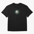Retro Soccer 2026 Varsity Laurel Wreath Graphic Oversized T-Shirt Bring World Football Passion into FIFA World Cup 2026 Group Stage Featuring CR7 and Messi, Brazil Energy, Classic Soccer Heritage, Championship Pressure, Fan Loyalty and