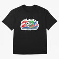 Football Without Borders 2026 Artistic Logo Oversized T-Shirt Bring World Football Passion into Global Football Passion for FIFA World Cup 2026, Celebrating CR7 and Messi, Argentina and Brazil, Football Passion, Legendary Performances, Festival