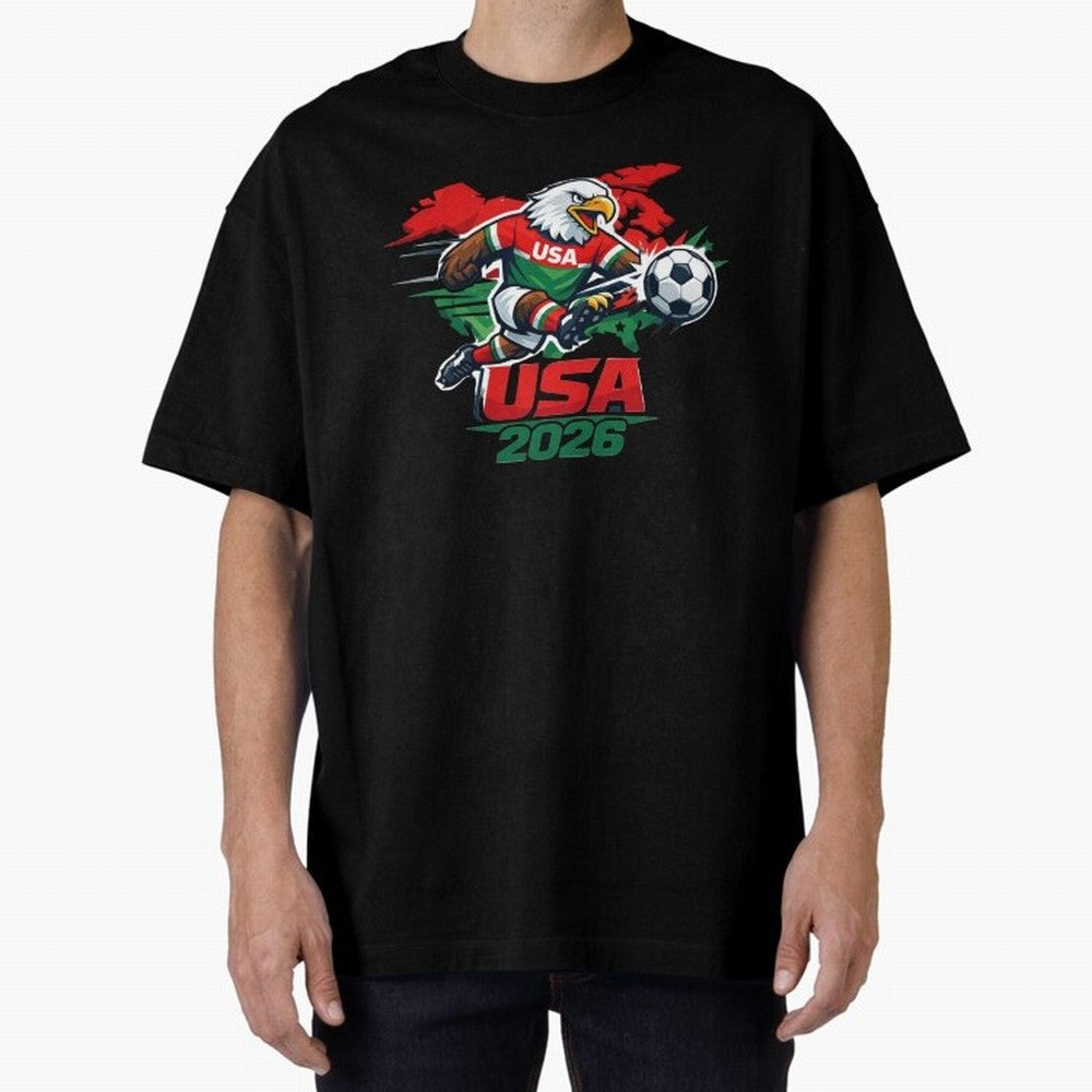 USA Canada Mexico Soccer Cup Oversized T-Shirt Bring Champion Energy into FIFA World Cup 2026 USA Canada Mexico Driven by Messi, Neymar and Mbappe, Brazil Energy, Game Day Rituals, Football Legends, Country Pride and the Road to the Final; Created