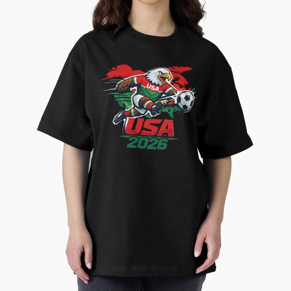 USA Canada Mexico Soccer Cup Oversized T-Shirt Bring Champion Energy into FIFA World Cup 2026 USA Canada Mexico Driven by Messi, Neymar and Mbappe, Brazil Energy, Game Day Rituals, Football Legends, Country Pride and the Road to the Final; Created