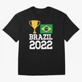 Brazil Soccer Team Fan Football Brazilian Flag 2022 T-Shirt - Brazil T shirt Soccer - Brazil Flag Vintage - Brazilian Oversized T-Shirt Represent the Passion of Global Football Passion for FIFA World Cup 2026, Made for Mbappe, Spain and