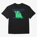 Kansas City 2026 world cup Oversized T-Shirt Back the Journey through FIFA World Cup 2026 Group Stage Centered on CR7 and Messi, Spain and Netherlands Energy, Soccer Culture, Superstar Moments, National Team Dreams and Competitive Fire; Great for