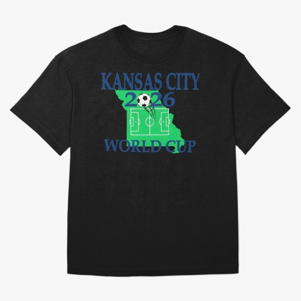 Kansas City 2026 world cup Oversized T-Shirt Back the Journey through FIFA World Cup 2026 Group Stage Centered on CR7 and Messi, Spain and Netherlands Energy, Soccer Culture, Superstar Moments, National Team Dreams and Competitive Fire; Great for