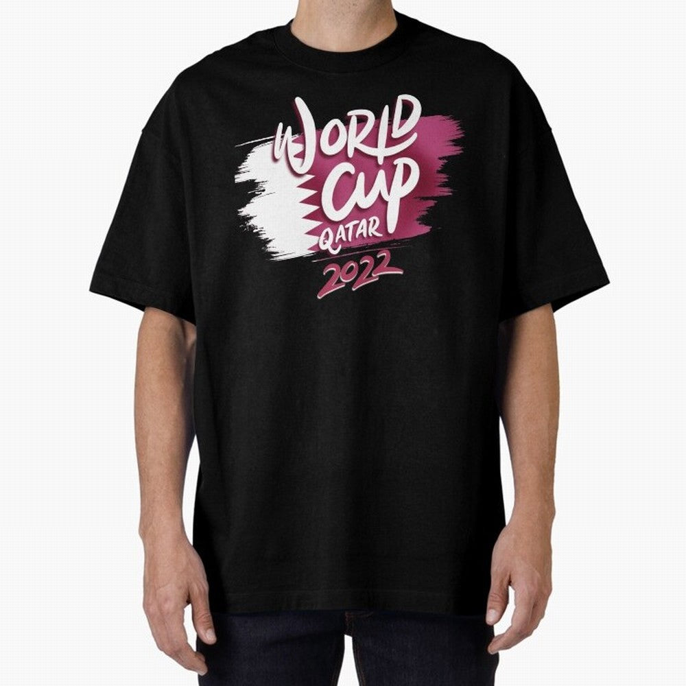 Qatar 2022 Oversized T-Shirt Support the Legends of FIFA World Cup 2026 Group Stage Spirit, Capturing France, Messi, CR7 and Mbappe, Worldwide Fan Energy, Dramatic Goals, Stadium Lights and Championship Celebrations; Perfect for People Who Love