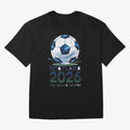 Scotland Soccer Football Design 2026 Oversized T-Shirt Follow Every Goal of the FIFA World Cup 2026 Group Stage Journey through Messi Highlights, France and Portugal Pride, Football Festival Excitement, Trophy Ambitions, Country Rivalries and Star