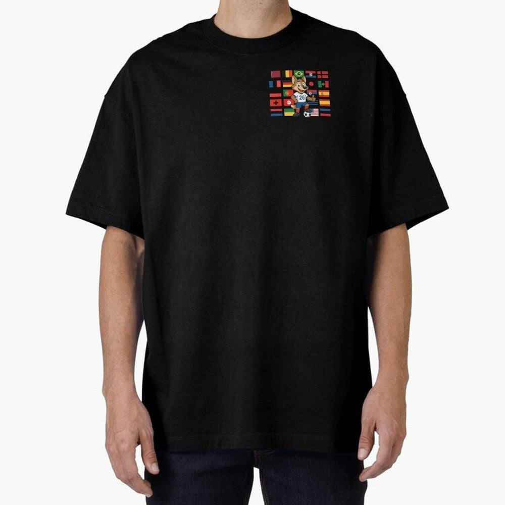 Copa Mundial de F¨²tbol Oversized T-Shirt Turn Football Passion into FIFA World Cup 2026 Group Stage Spirit, Inspired by Argentina, CR7 and Messi, Match Day Excitement, Supporter Culture, Golden Goals and Global Football Passion; Ideal for