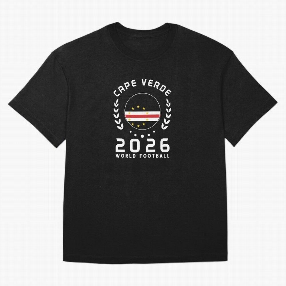 World Cup 2026 Cape Verde Football Fan Cape Verdean Supporter Gift T-Shirt_85310196 Oversized T-Shirt Follow the Road to the FIFA World Cup 2026 Group Stage Journey through Mbappe Highlights, Argentina and Brazil Pride, Soccer Culture, Superstar