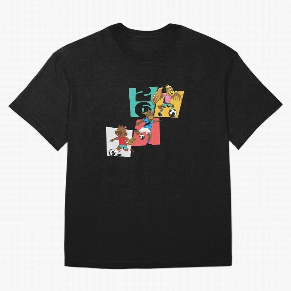 North America Mascots 2 T-Shirt_83568192 Oversized T-Shirt Capture FIFA World Cup 2026 Group Stage Connected to Neymar, Argentina, France and Brazil Energy, Worldwide Fan Energy, Dramatic Goals, Stadium Lights and Championship Celebrations; Ideal