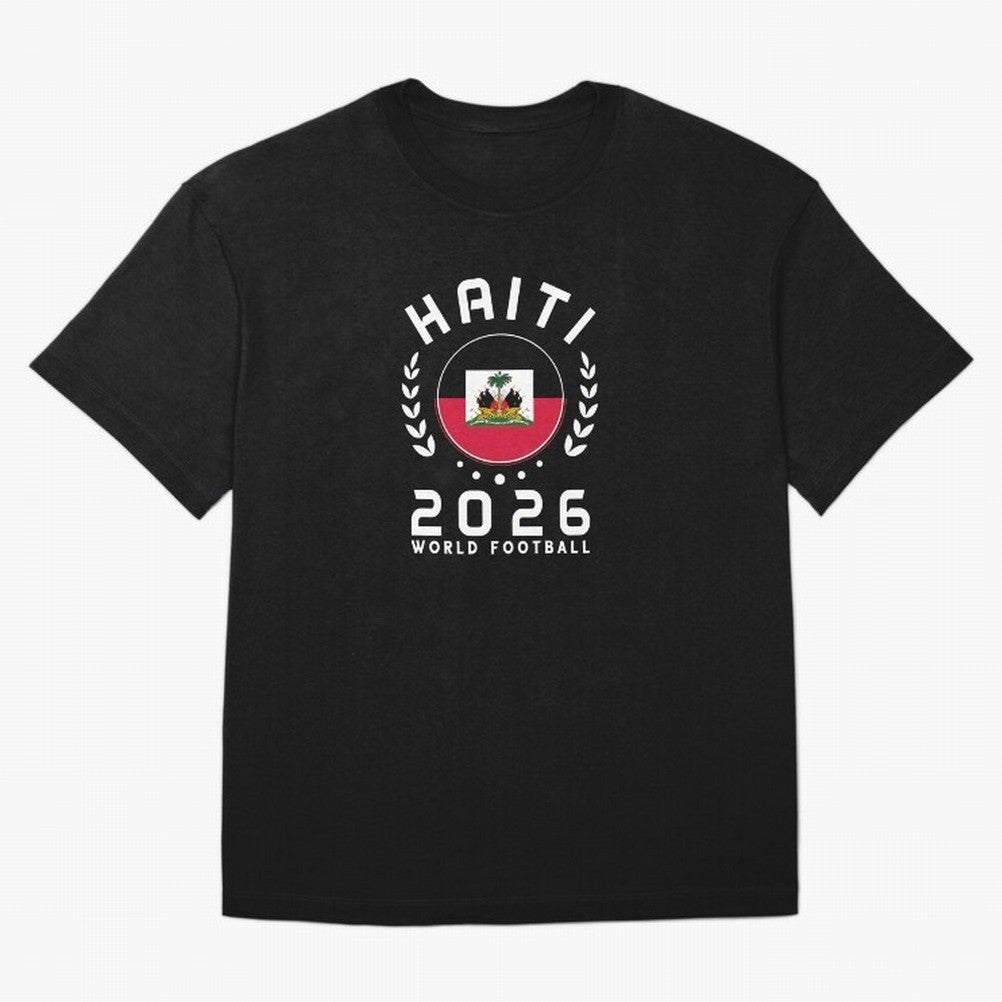 World Cup 2026 Haiti Football Fan Haitian Supporter T-Shirt_84687246 Oversized T-Shirt Capture Match Day Hype around FIFA World Cup 2026, Messi, CR7 and Mbappe, England, France and Netherlands, Tournament Hype, Historic Matchups, Family Viewing