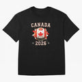 Front Print Canada Soccer World Cup 2026 - Canadian Fan Gift T-Shirt_84561562 Oversized T-Shirt Honor Champions and Dreams in Global Football Passion for FIFA World Cup 2026 Group Stage, with Messi, CR7 and Mbappe, Brazil, Portugal and Argentina,