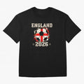 Front Print England Soccer World Cup 2026 - English Fan Gift T-Shirt_84562392 Oversized T-Shirt Share the Excitement of FIFA World Cup 2026 USA Canada Mexico for Fans of Messi and Cristiano Ronaldo and Netherlands, Bringing Football Passion,