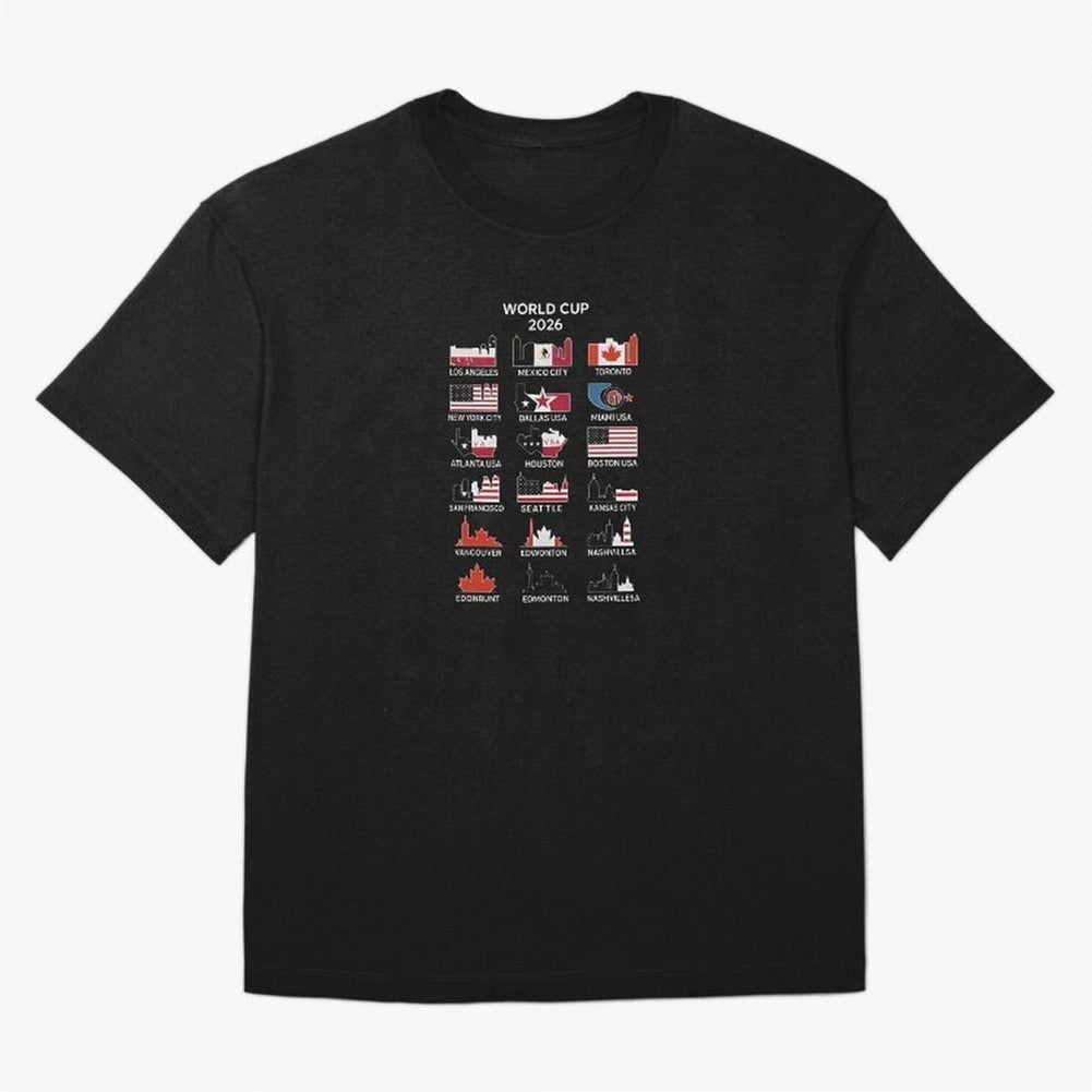 World Cup 2026 Host Cities T-Shirt_84292126 Oversized T-Shirt Support the Legends of FIFA World Cup 2026 Group Stage Spirit, Capturing France, Messi, CR7 and Mbappe, Worldwide Fan Energy, Dramatic Goals, Stadium Lights and Championship