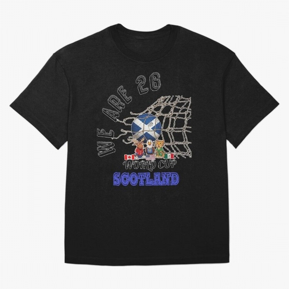 World cup 26 - Scotland Oversized T-Shirt Celebrate the Next Chapter of FIFA World Cup 2026 Group Stage Highlighting Neymar, Haaland and Cristiano Ronaldo, Brazil Energy, Supporter Pride, Iconic Celebrations, Legendary Names and Global Match Day
