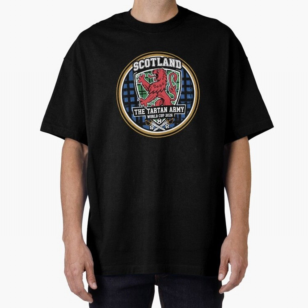 Scotland World Cup 2026 - Tartan Army Football Fan, USA Mexico Canada T-Shirt_84153647 Oversized T-Shirt Bring a Vintage Feel to Global Football Passion for FIFA World Cup 2026 USA Canada Mexico, Connected to Cristiano Ronaldo, Germany, Tournament