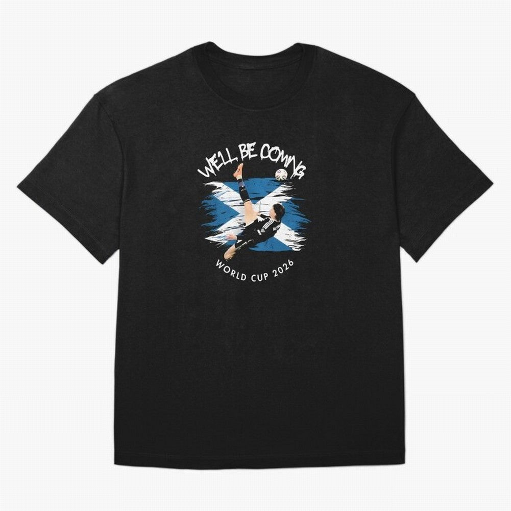 We'll be coming 2026 - Scotland World Cup 2026 ¨C Tartan Army Returns T-Shirt_83870657 Oversized T-Shirt Relive the Noise and Pride of Match Day Hype around FIFA World Cup 2026 USA Canada Mexico, Messi, Neymar and Mbappe, France and Portugal,