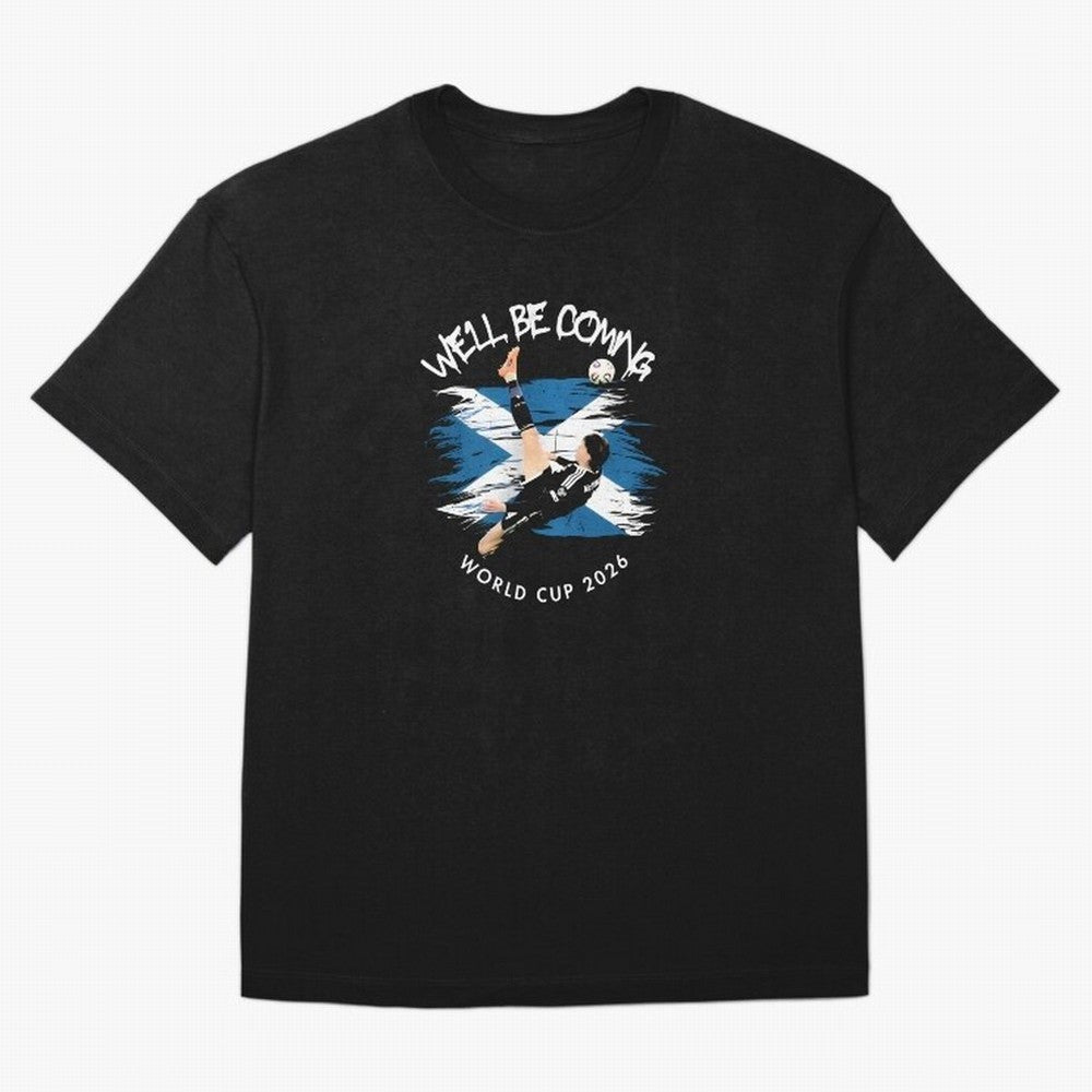 We'll be coming 2026 - Scotland World Cup 2026 ¨C Tartan Army Returns T-Shirt_83870657 Oversized T-Shirt Make Game Day About Global Football Passion for FIFA World Cup 2026, Filled with CR7, Argentina and Brazil, Football History, Final Match