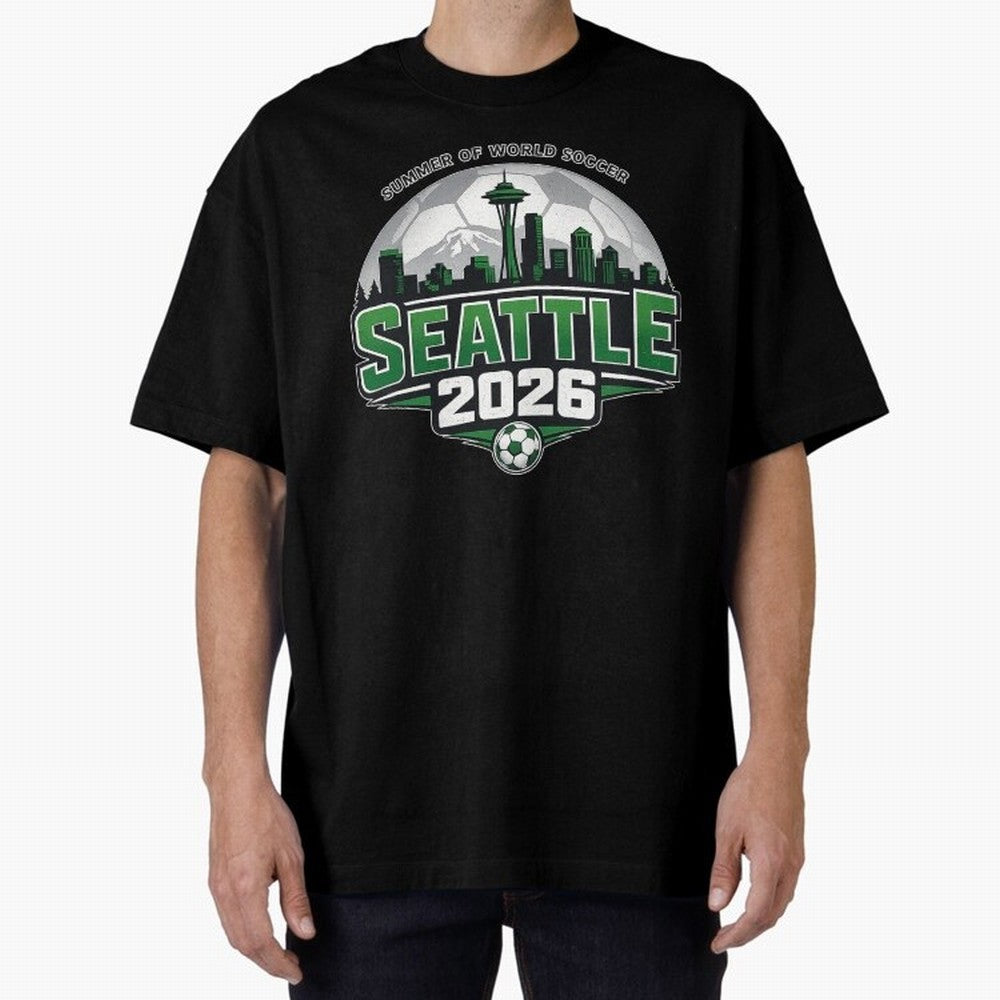 World Soccer Tournament Cup 2026 Seattle Oversized T-Shirt Make Your Look Match Match Day Hype around FIFA World Cup 2026 USA Canada Mexico, Haaland, Netherlands, Football History, Final Match Energy, Crowd Noise and Once in a Lifetime Moments;