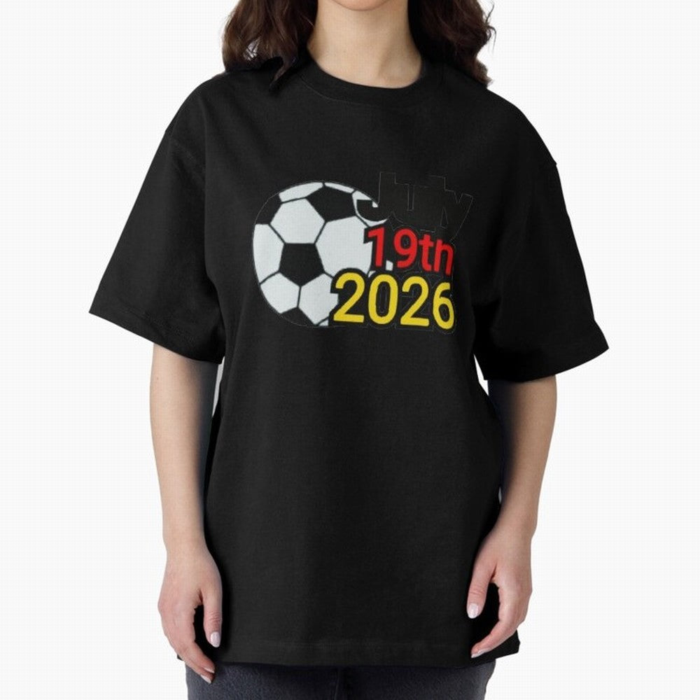 USA 2026- Germany Oversized T-Shirt Make Memories around FIFA World Cup 2026 Spirit, Featuring England and Germany, CR7 and Messi, Match Day Excitement, Supporter Culture, Golden Goals and Global Football Passion; Perfect for Fans, Collectors,