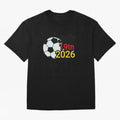 USA 2026- Germany Oversized T-Shirt Make Memories around FIFA World Cup 2026 Spirit, Featuring England and Germany, CR7 and Messi, Match Day Excitement, Supporter Culture, Golden Goals and Global Football Passion; Perfect for Fans, Collectors,