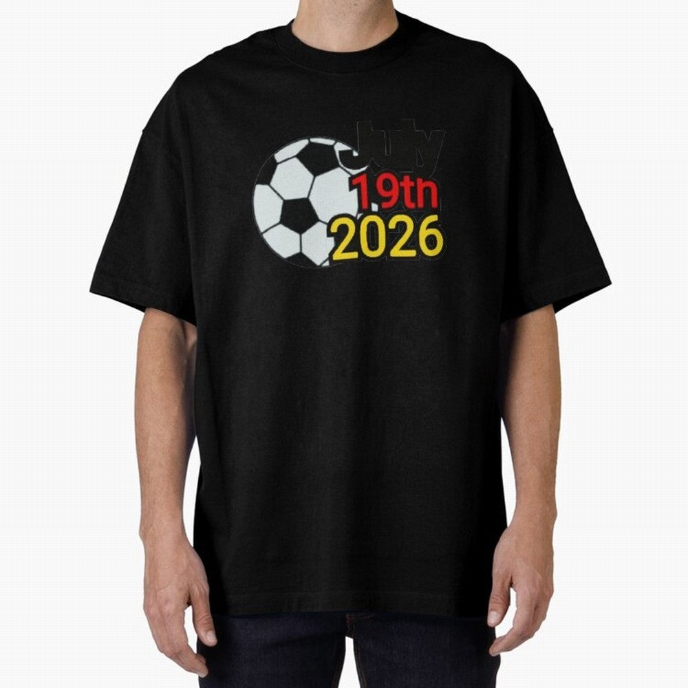 USA 2026- Germany Oversized T-Shirt Make Memories around FIFA World Cup 2026 Spirit, Featuring England and Germany, CR7 and Messi, Match Day Excitement, Supporter Culture, Golden Goals and Global Football Passion; Perfect for Fans, Collectors,