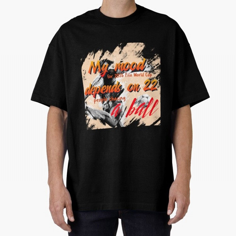 2026 World Cup T-shirt Oversized T-Shirt Capture Stadium Memories from FIFA World Cup 2026 USA Canada Mexico for Fans of Messi and England and Germany, Bringing Game Day Rituals, Football Legends, Country Pride and the Road to the Final; Made for